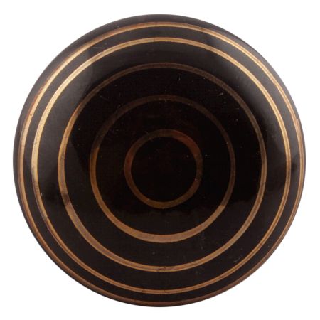 Black Striped Ceramic Wine Stopper